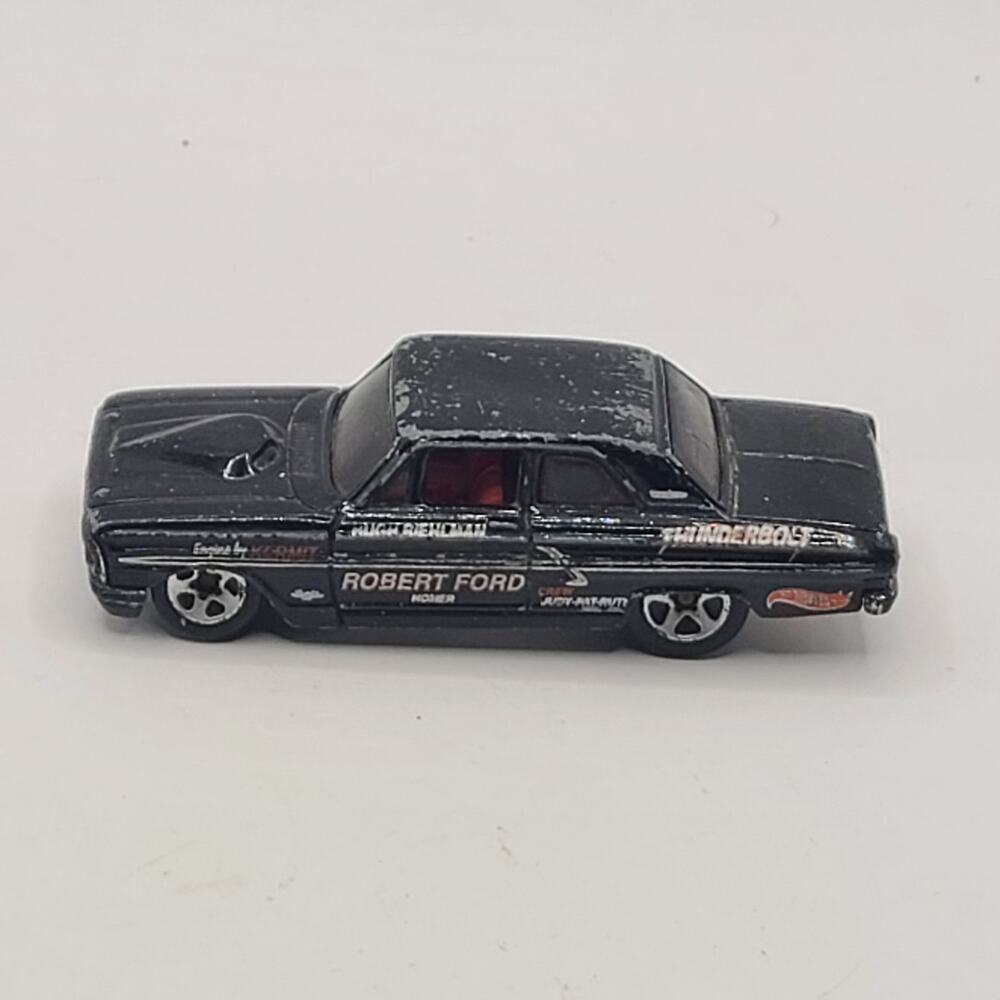 Hot Wheels Ford Thunderbolt Black Robert Ford Die Cast Car 2001 Loose D26